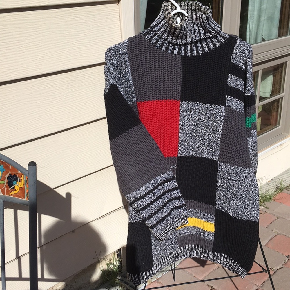 Cute knit geometric Sweater